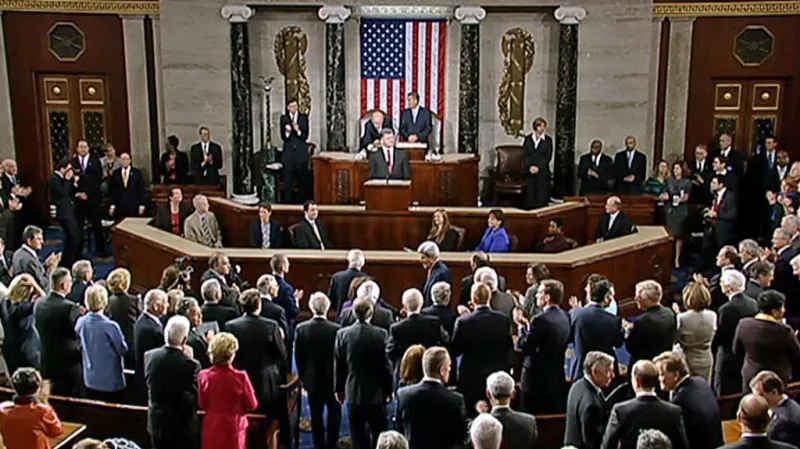 Projev Petra Porošenka v Kongresu USA