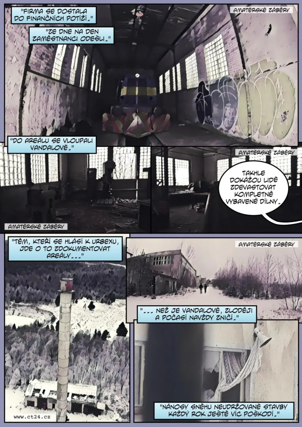 Prolézání opuštěných továren a areálů. Urbex má v Česku stále více příznivců