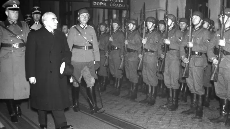 Prezident Emil Hácha se vrátil z Berlína, kde podepsal kapitulaci