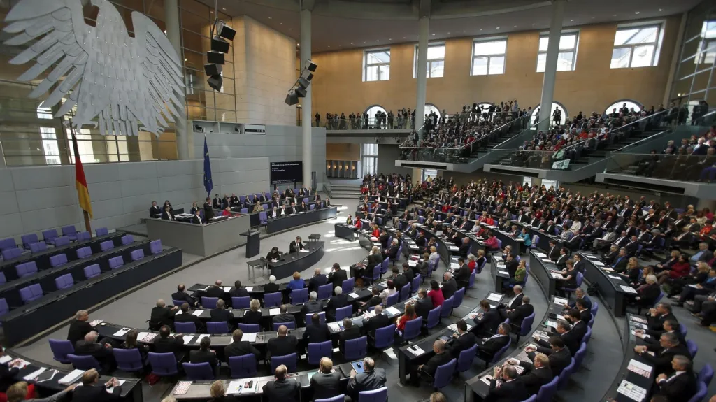 Zasedání německého parlamentu