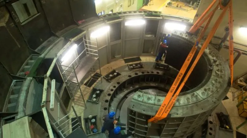 Nová turbína elektrárny Lipno