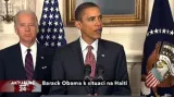 Brífink Baracka Obamy k zemětřesení na Haiti