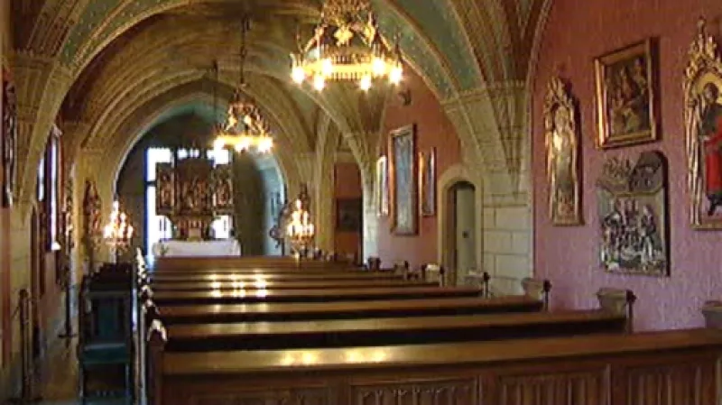 Interiér romantického zámku