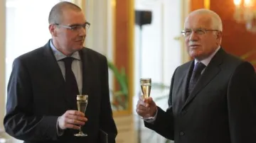 Miroslav Singer a Václav Klaus