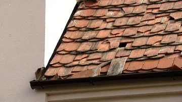 Poškozená střecha