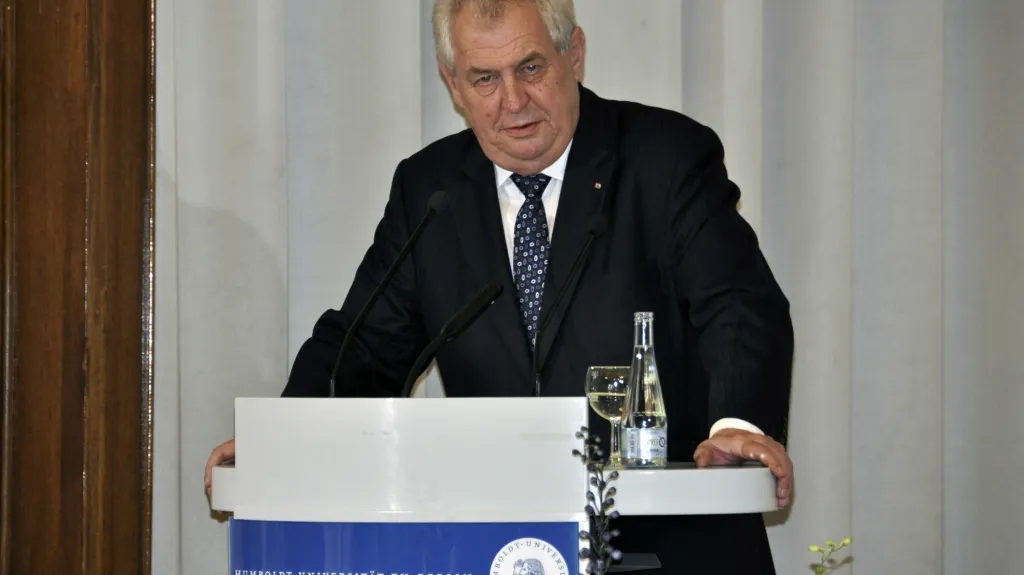 Zeman na Humboldtově univerzitě v Berlíně