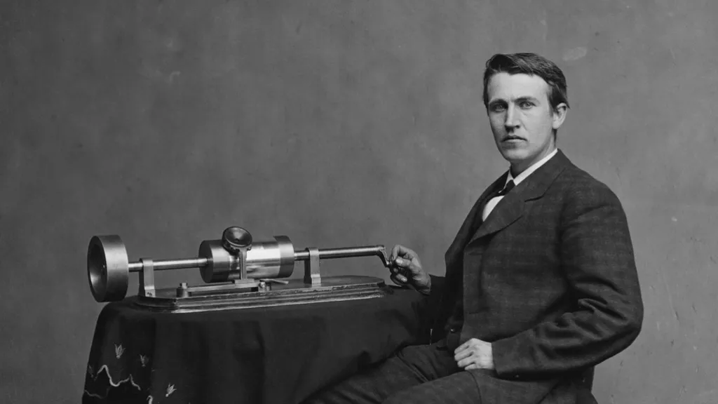 Thomas Alva Edison a fonograf
