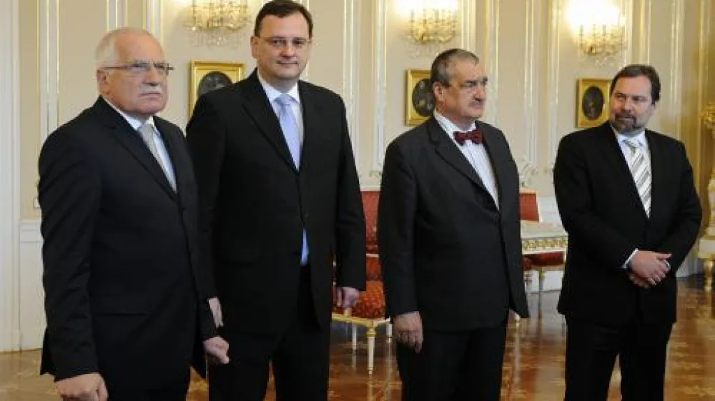 Prezident a šéfové koaličních stran