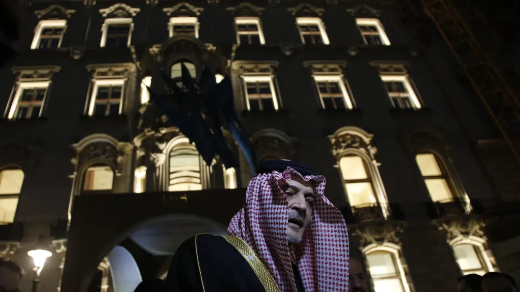 Saúdský princ Bin Faisal při otevření centra KAICIID ve Vídni