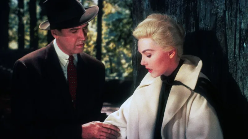 James Stewart a Kim Novaková