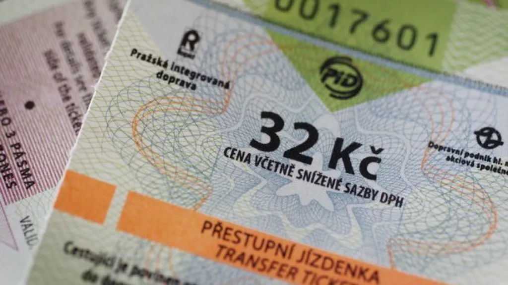 Jízdenky v pražské MHD