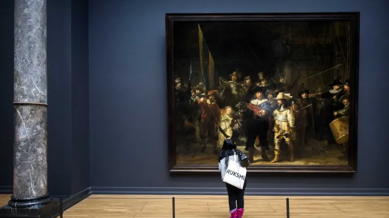 Rembrandtova Noční hlídka v Rijksmuseu