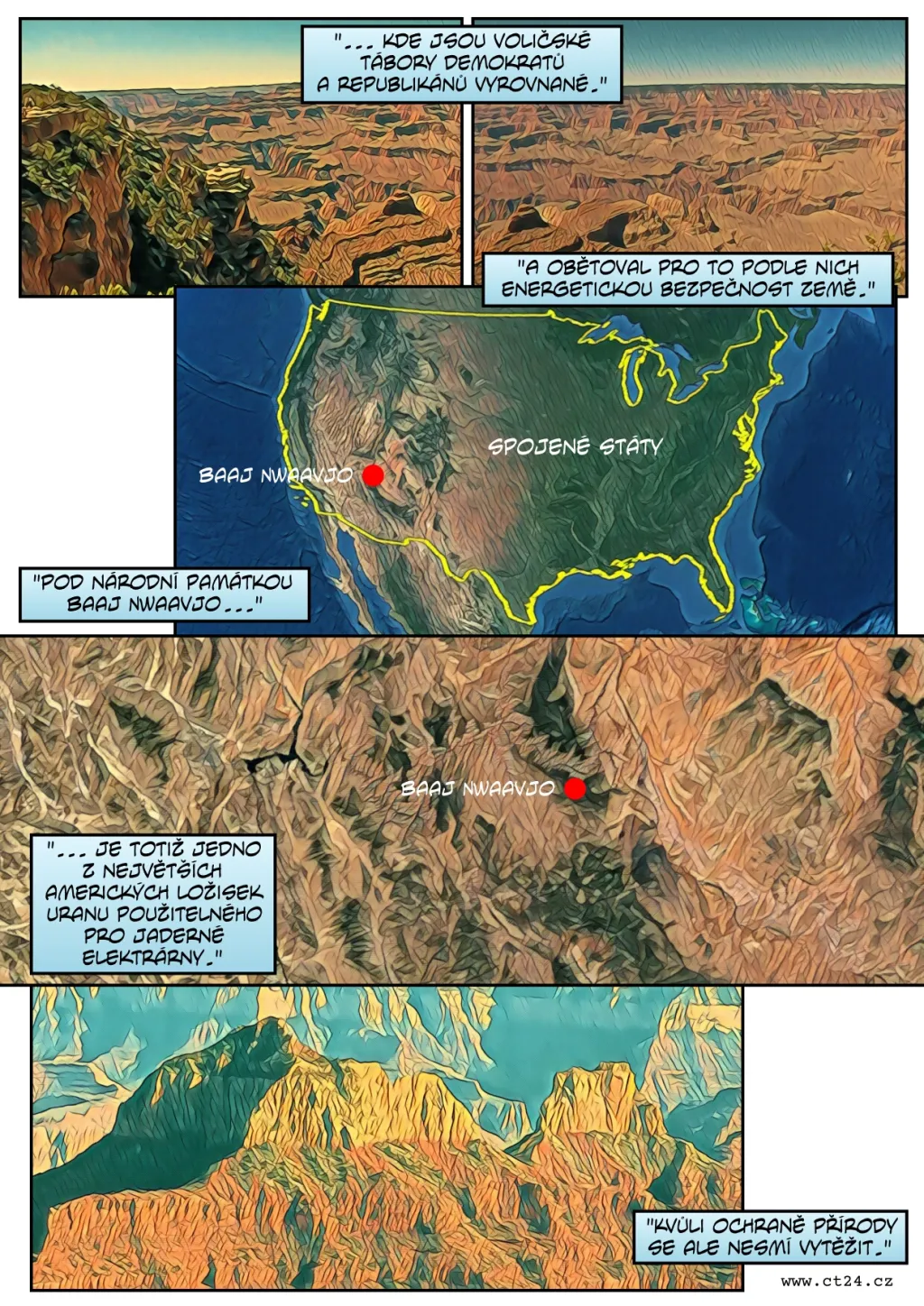 "Spojené státy mají novou národní památku, která se nachází nedaleko známého Grand Canyonu "