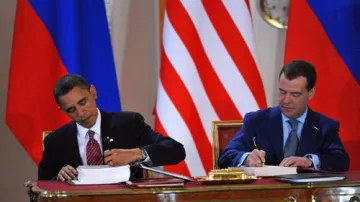 Obama a Medvěděv