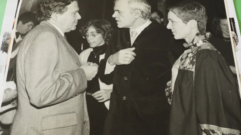 Peter Demetz a Milan Kundera