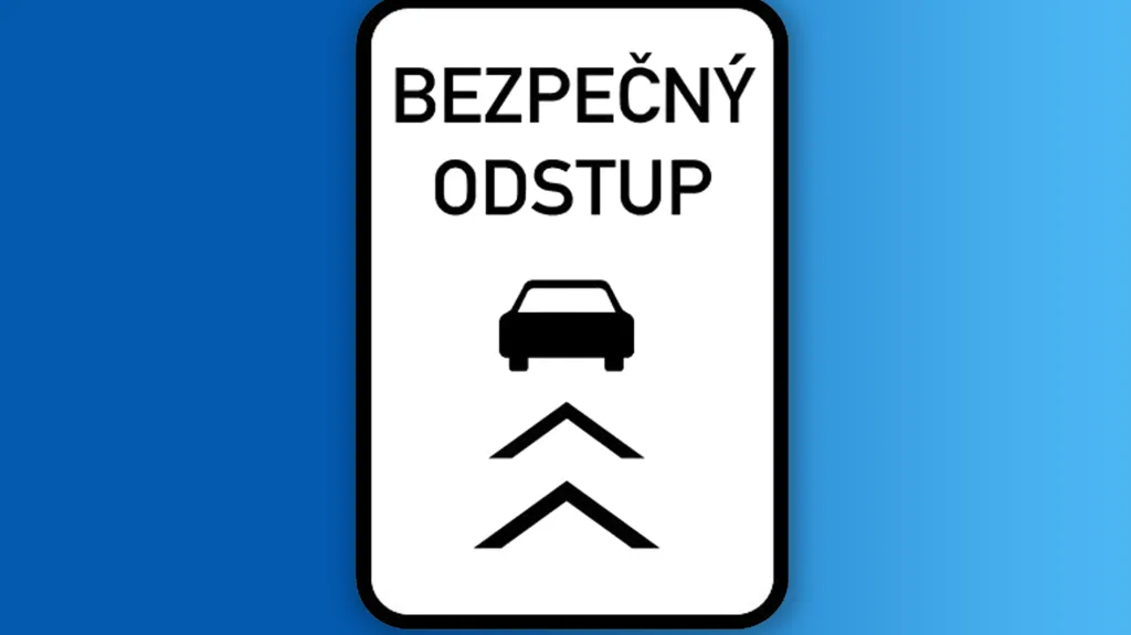 Značka bezpečný odstup