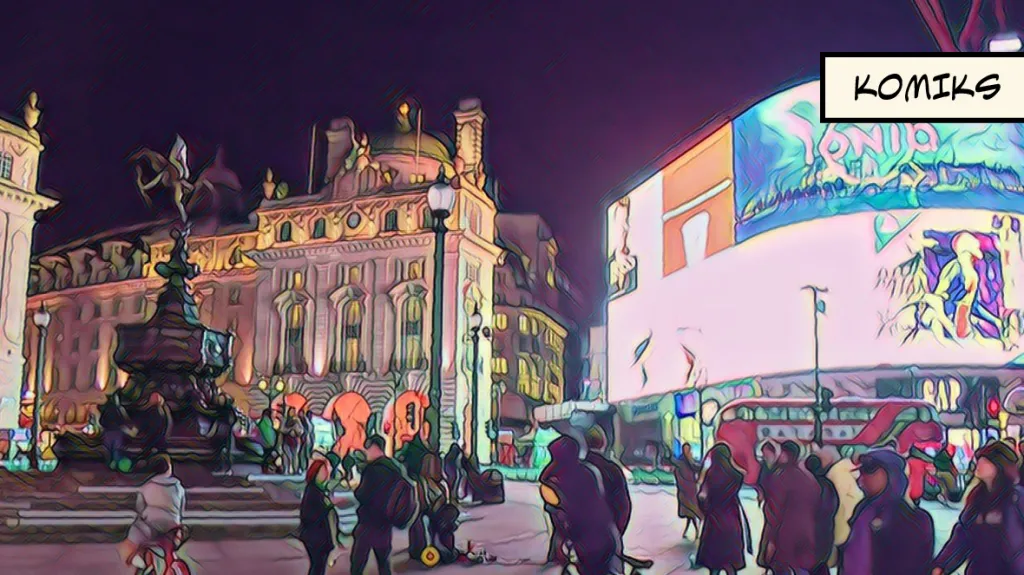 Slavný Piccadily Circus funguje i v době koronavirové pandemie