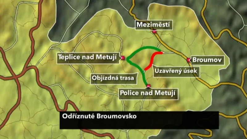 Objížďka na Broumovsku