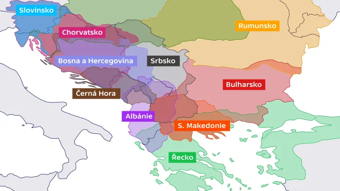 Maximalistické nároky nacionalistů na Balkáně