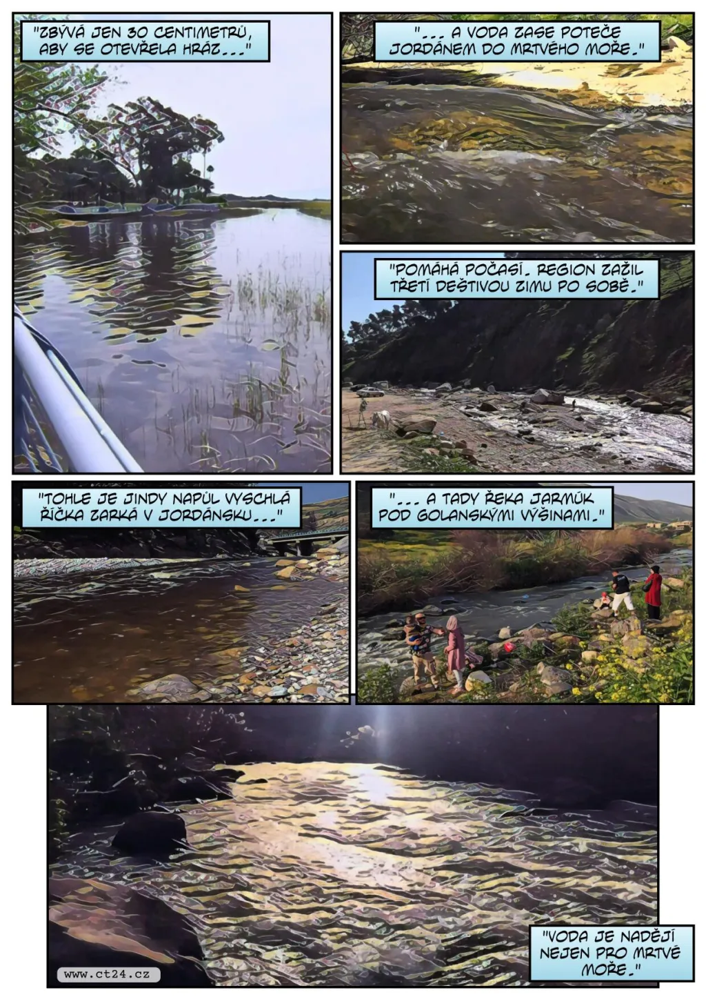 Deštivá zima pomohla zvednout hladinu Mrtvého moře