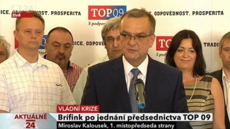 Brífink po jednání předsednictva TOP 09