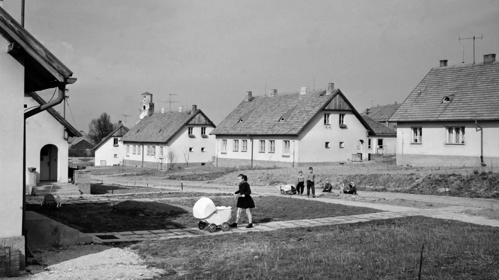 Koncem války zničená Osoblaha po obnově v roce 1960