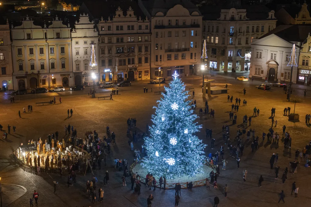 Slavnostní rozsvícení vánočního stromu se konalo 29. listopadu i v Plzni