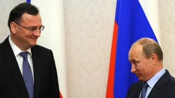 Petr Nečas a Vladimir Putin