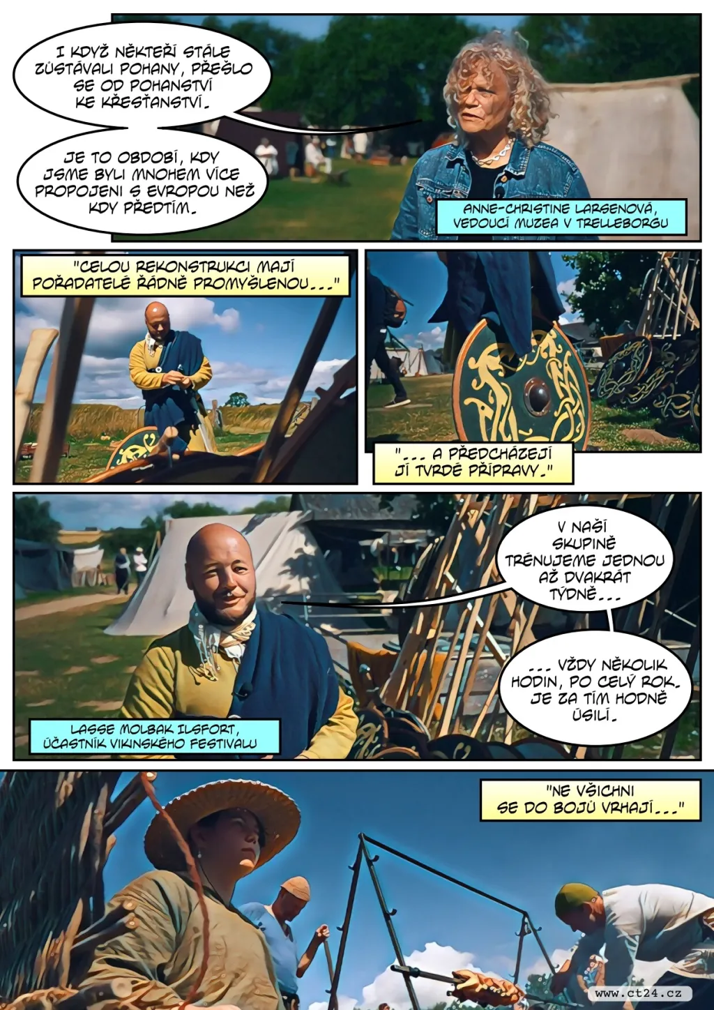 V dánské pevnosti se konala rekonstrukce vikinských bitev