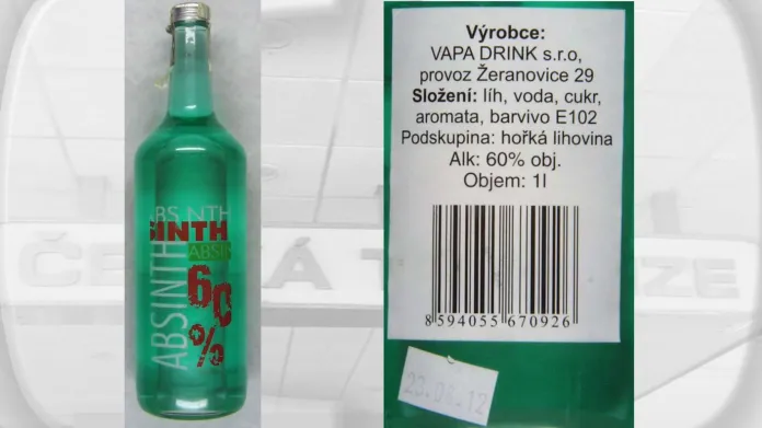 Absinth s metanolem od Vapa Drink