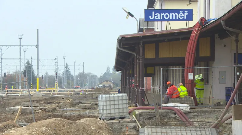 Rekonstrukce nádraží v Jaroměři