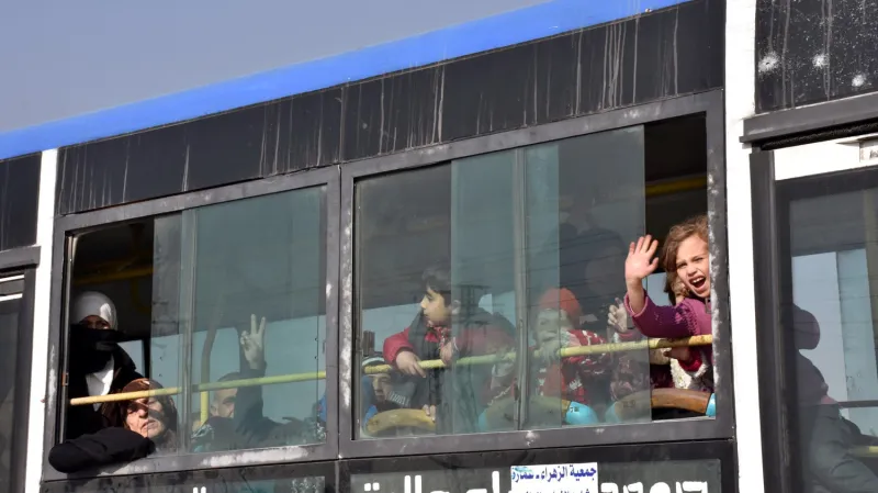 Evakuace lidí z Aleppa