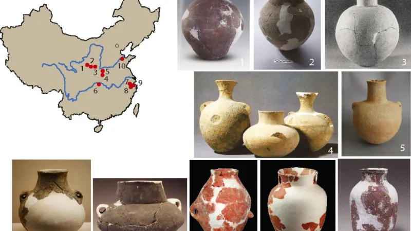 Nádoby nalezené v Číně, které zřejmě sloužily na pivo