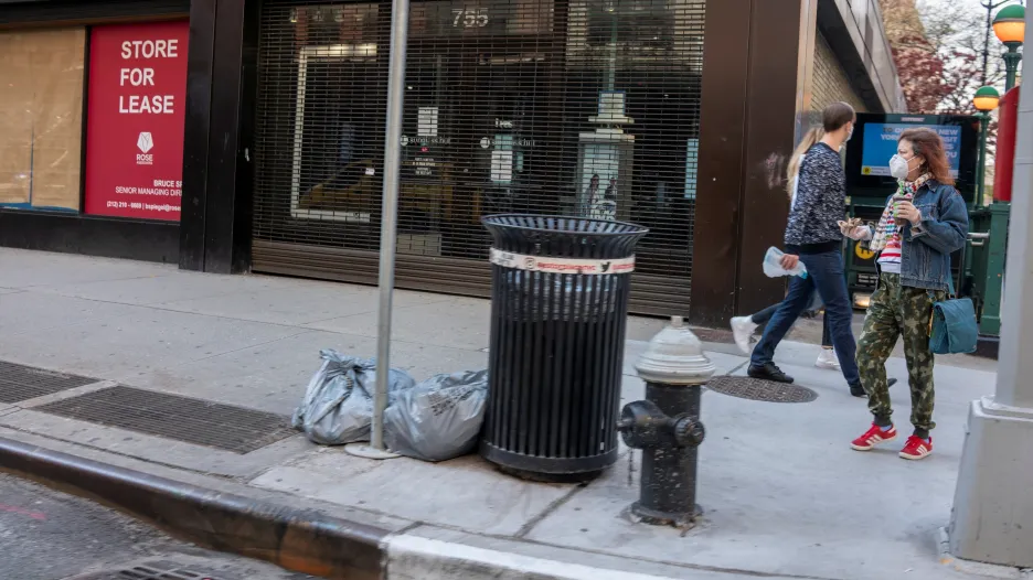 Zavřené obchody na Manhattanu