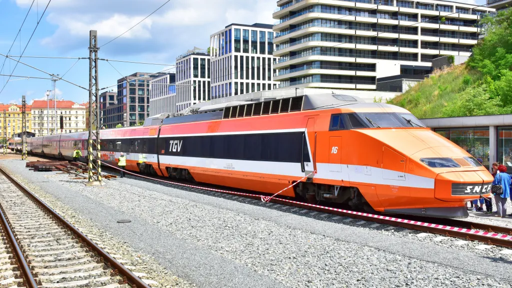TGV na pražském nádraží