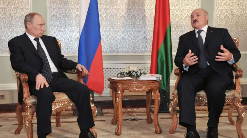 Vladimir Putin a Alexandr Lukašenko