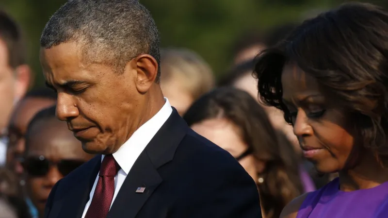 Barack Obama během výročí 11. září