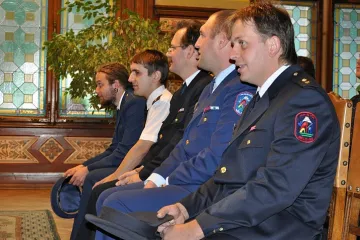 Starosta města Náchoda poděkoval dobrovolným hasičům