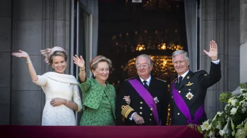 Královna Mathilda, královna Paola, král Albert II. a Phillippe