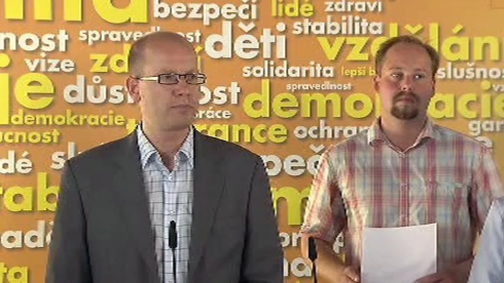 Bohuslav Sobotka a Jeroným Tejc