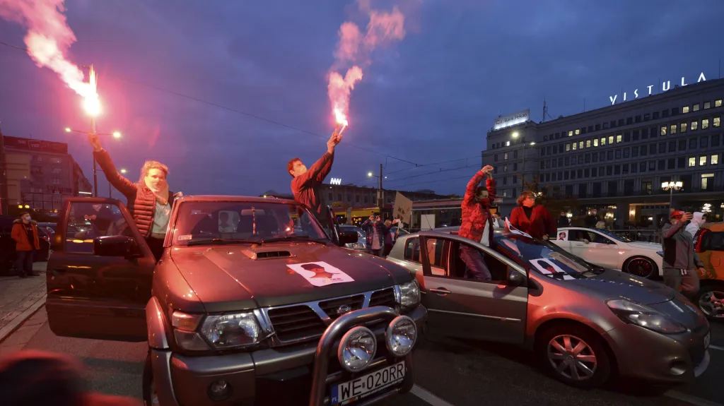Protesty proti zákazu potratů v Polsku