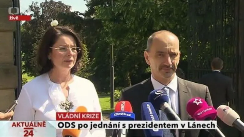 ODS po jednání s prezidentem v Lánech