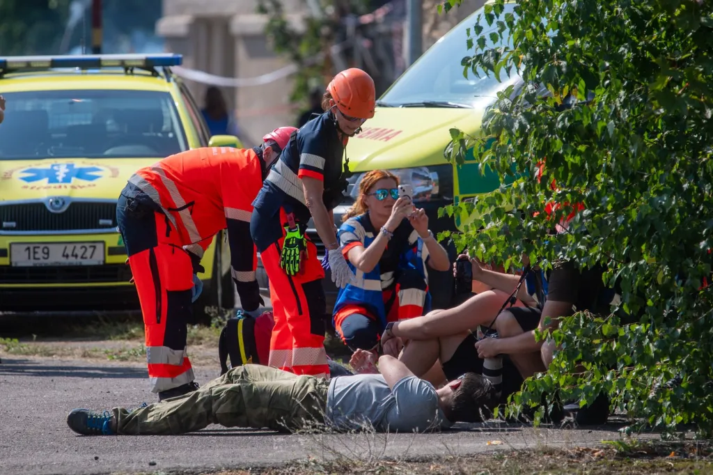 Cvičení složek IZS Pardubického kraje s názvem Street Violence 2024, 5. září 2024, Pardubice