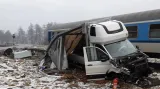 Ledovka na silnicích způsobila havárie