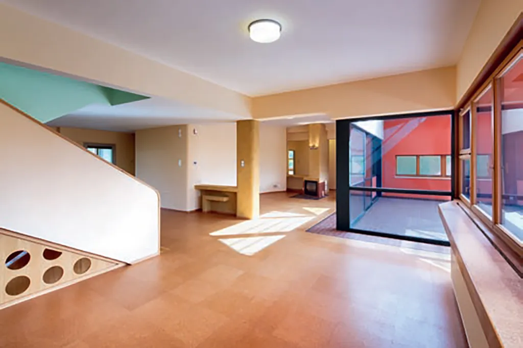 Interiér patra Volmanovy vily v Čelákovicích od Jiřího Štursy a Karla Janů z let 1938–1939