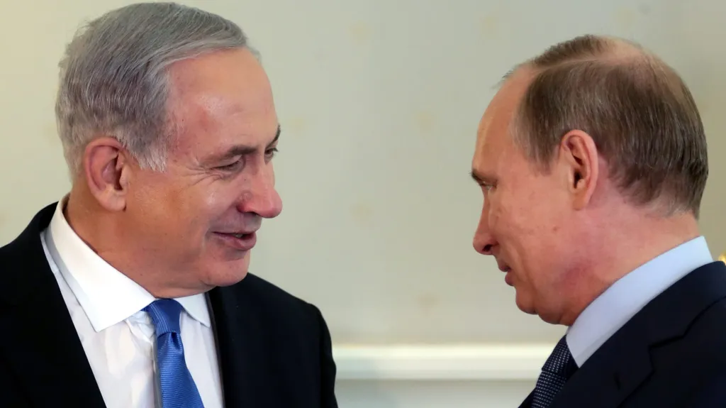 Benjamin Netanjahu a Vladimir Putin
