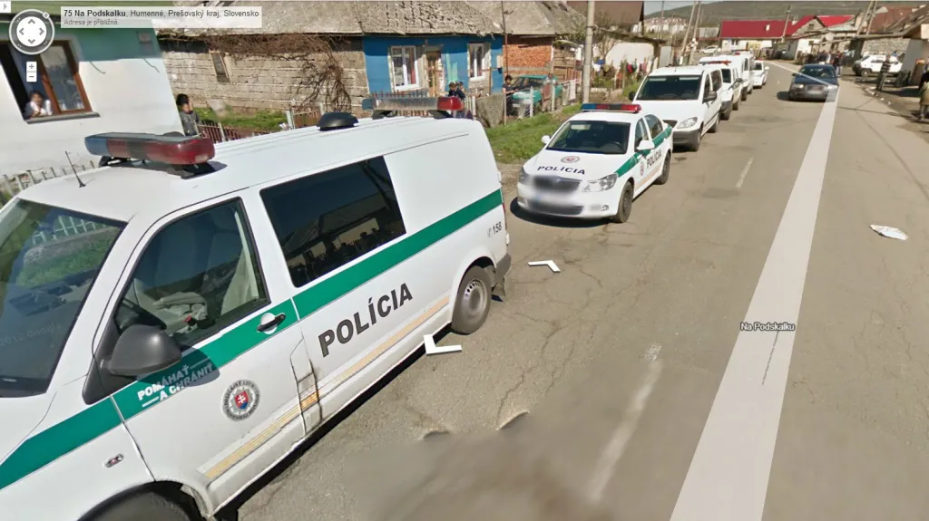 Razie slovenské policie v Humenném na východě Slovenska