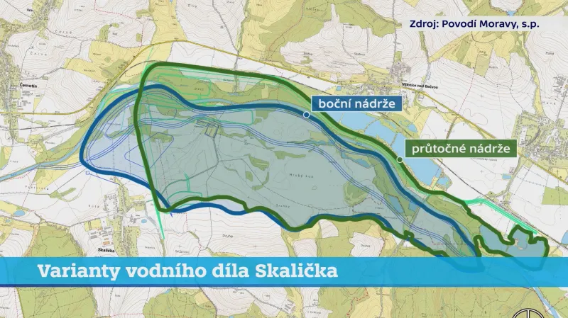 Varianty vodního díla Skalička