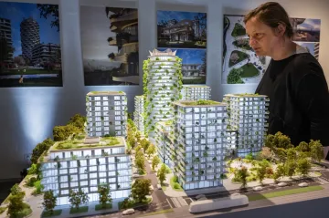 Na místě zbouraného žižkovského Telecomu nebudou tři obytné věže, ale jedna