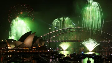 Silvestrovský ohňostroj v Sydney